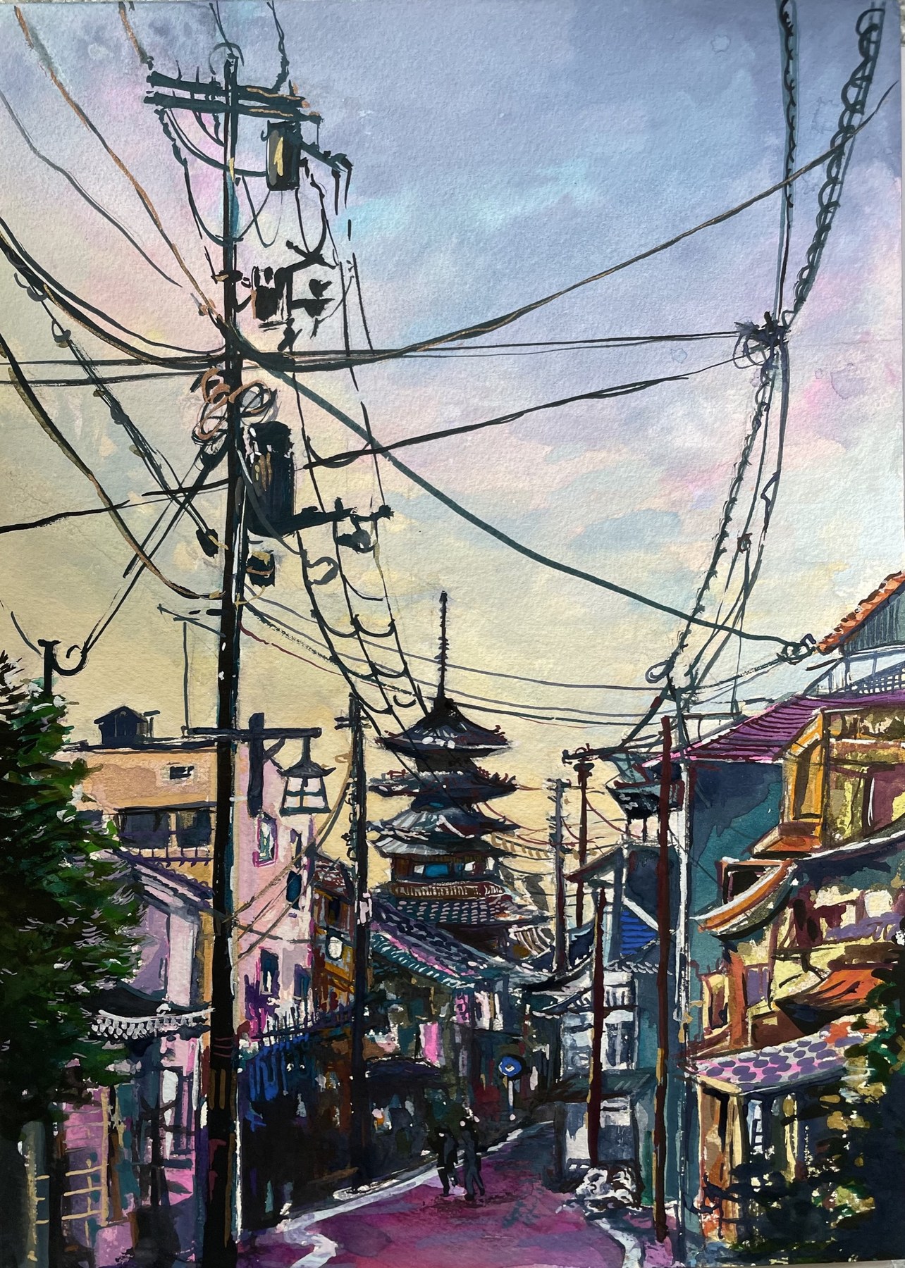 Kyoto, Japan streetscape