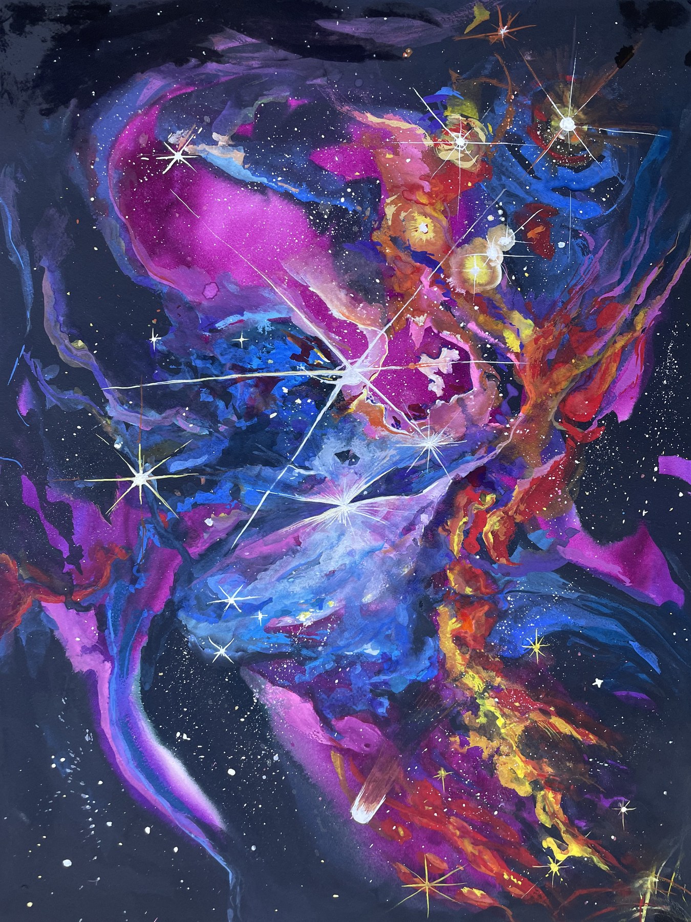 Painting source used in the Other Worlds coloring-book project