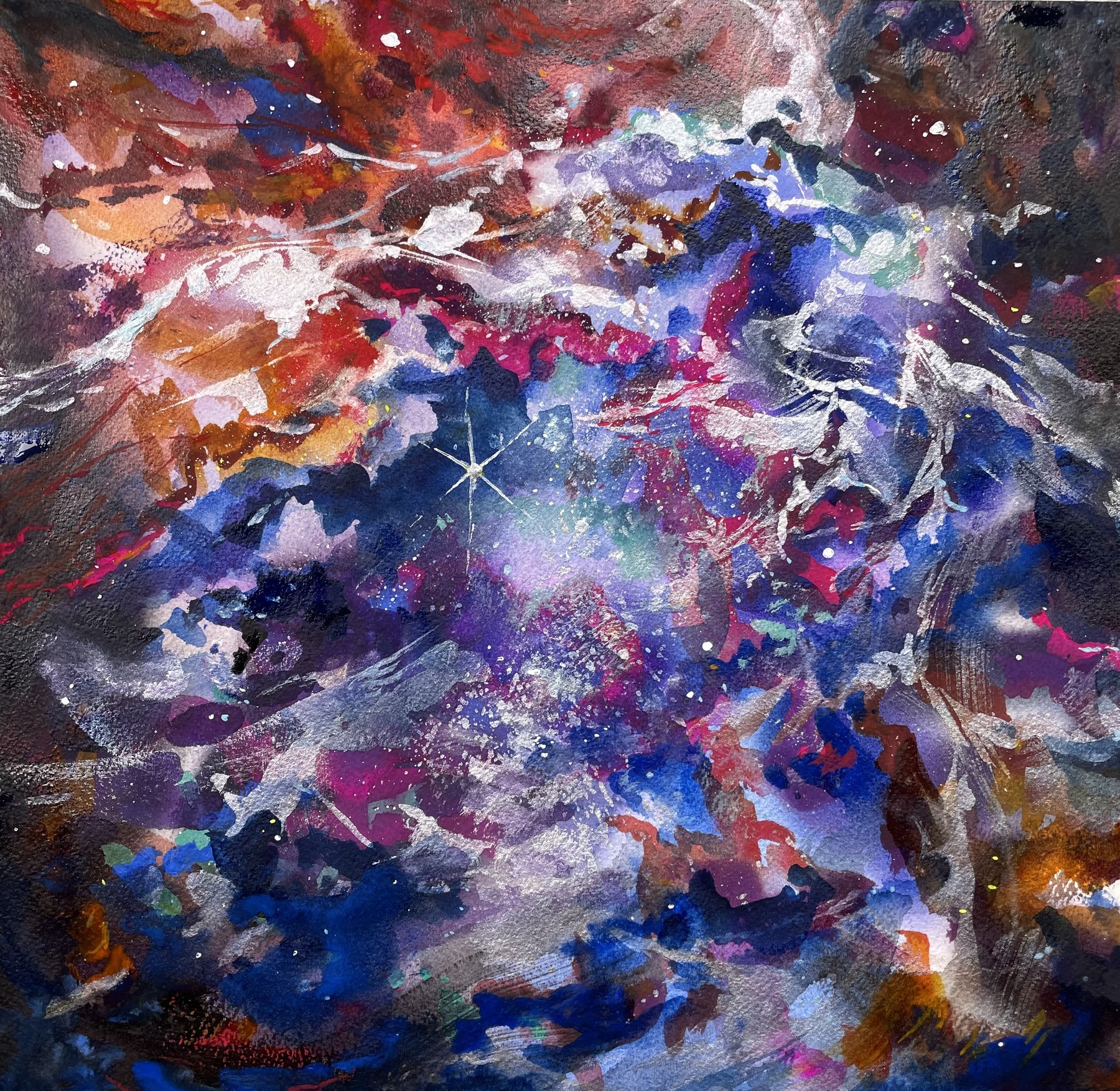 Tarantula Nebula, artwork by Ola Olow