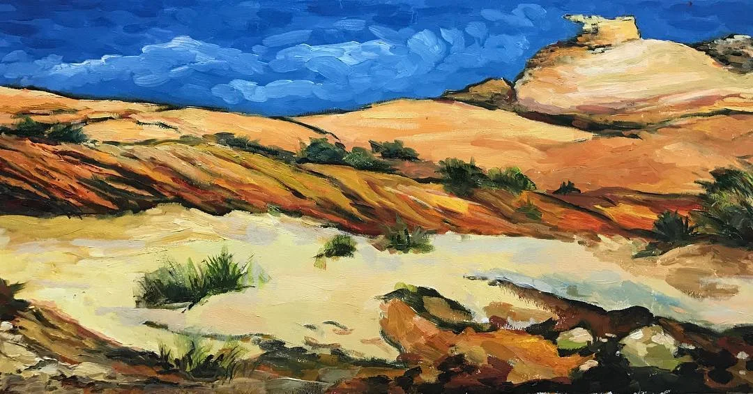 Page, Arizona desert landscape with pale mesas