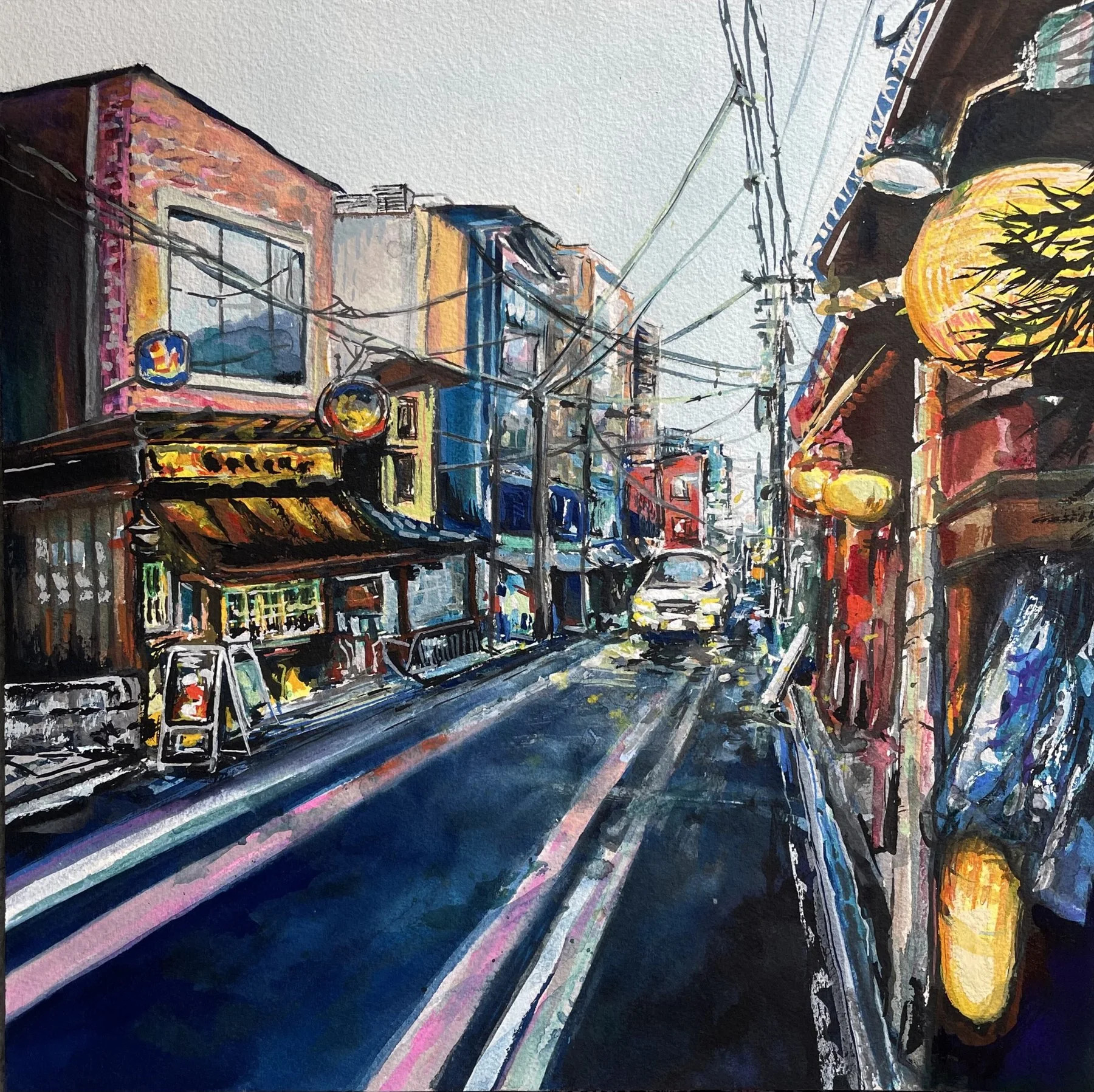 Morning street in Kyoto, Japan