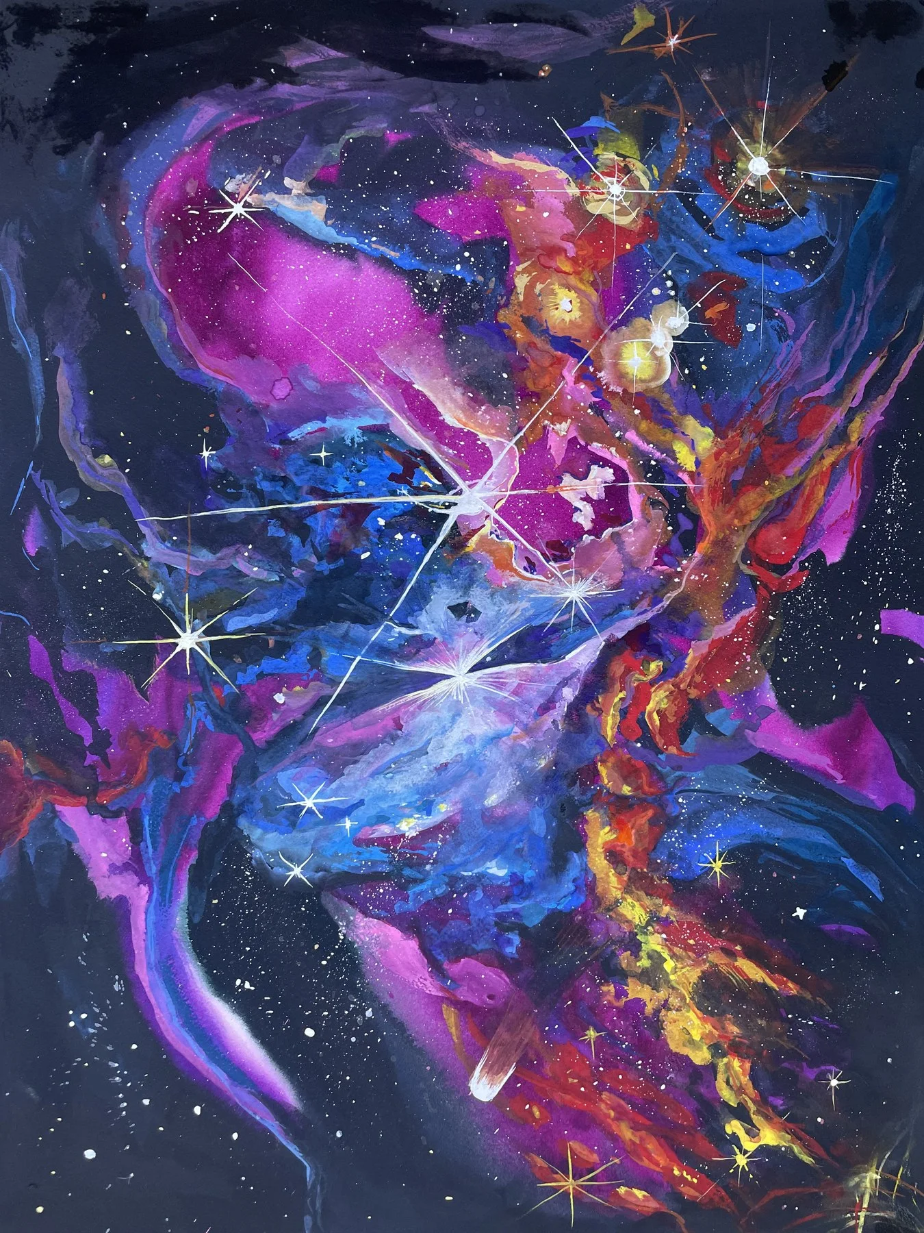 Painting source used in the Other Worlds coloring-book project