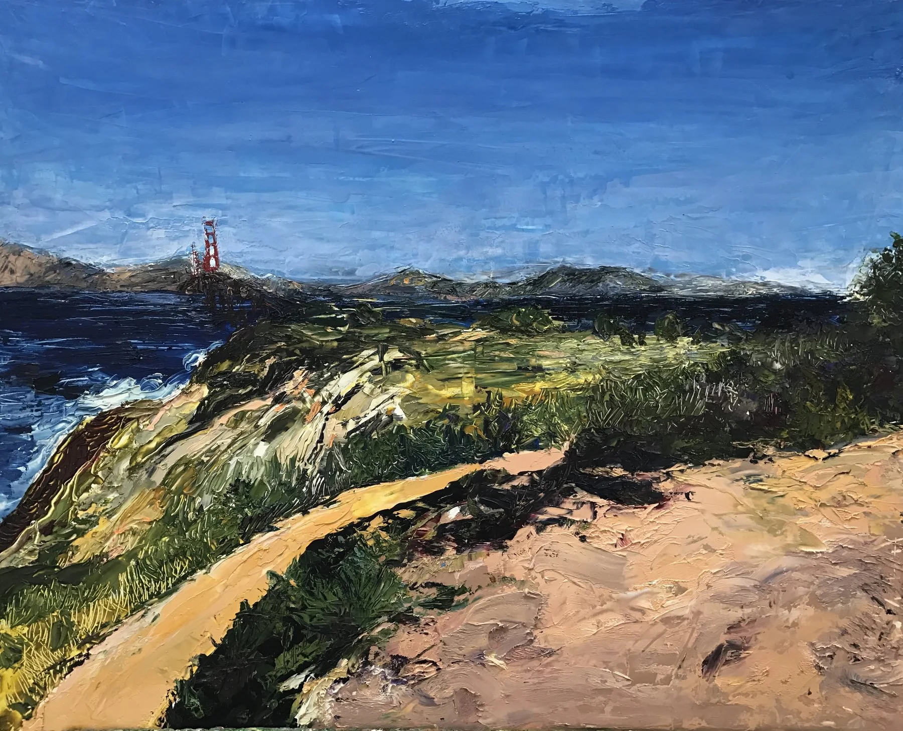 Lands End on New Year, artwork by Ola Olow