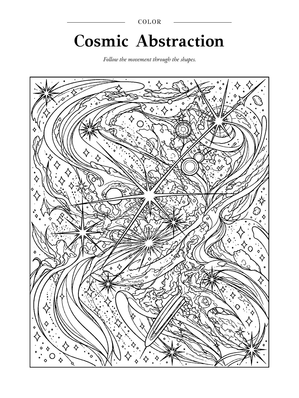 Cosmic Abstraction, a page from Other Worlds